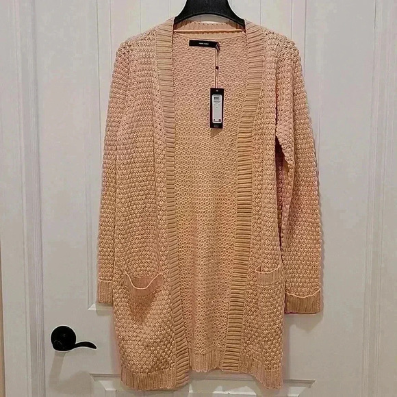 Vera Moda Textured Open Cardigan Sweater Size Medium - Picture 7 of 7